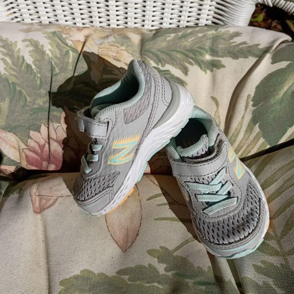 2 pairs of baby/toddler sneakers - Nike, New Balance